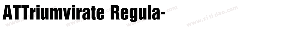 ATTriumvirate Regula字体转换